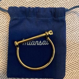 Miansai Gold Plated Cuff Bracelet